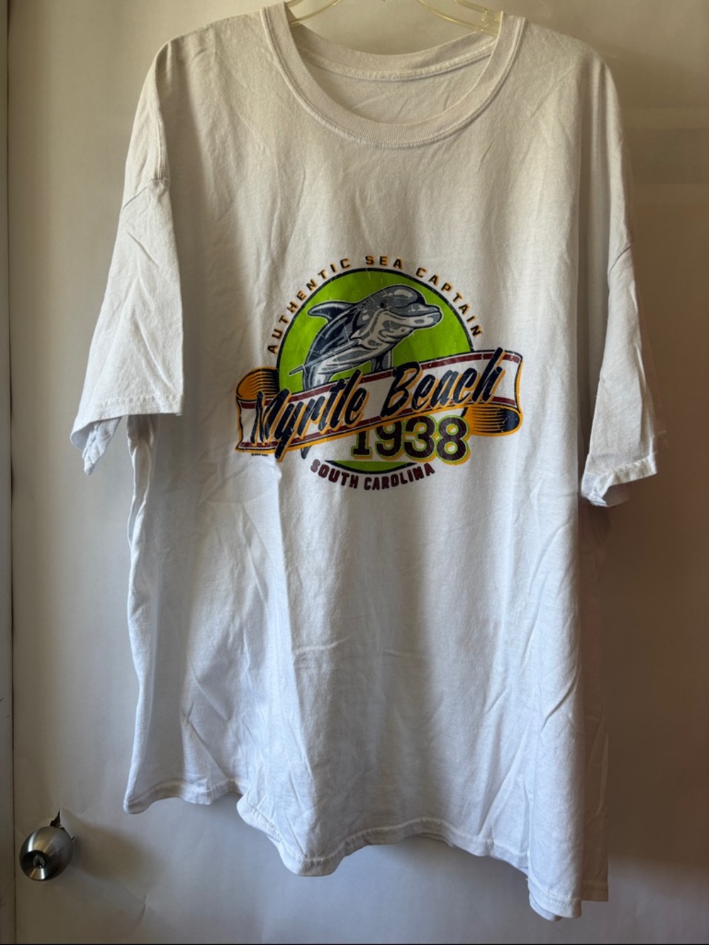 Myrtle Beach 1938 Dolphin Graphic Tee - White